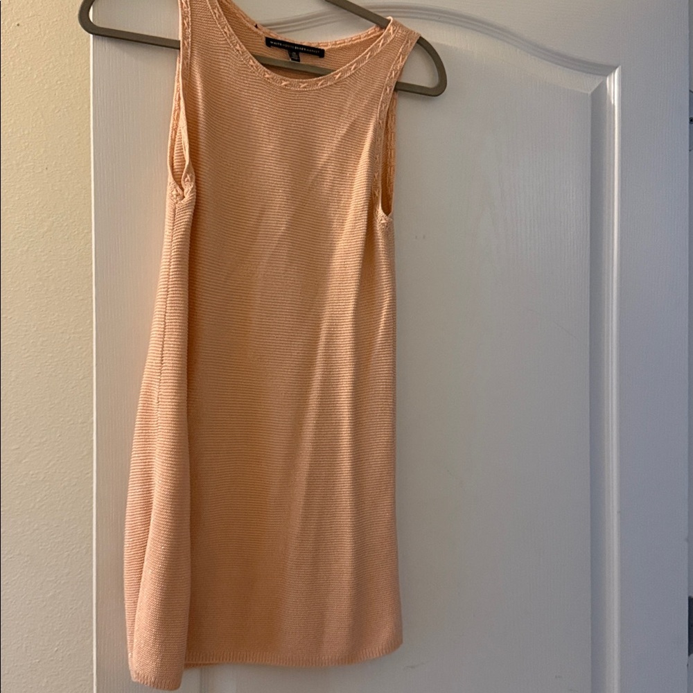 White House Black Market Light PeachSweater Top